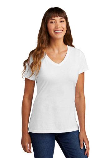 Port & Company  ®  Ladies Fan Favorite  ™  Blend V-Neck Tee. LPC455V