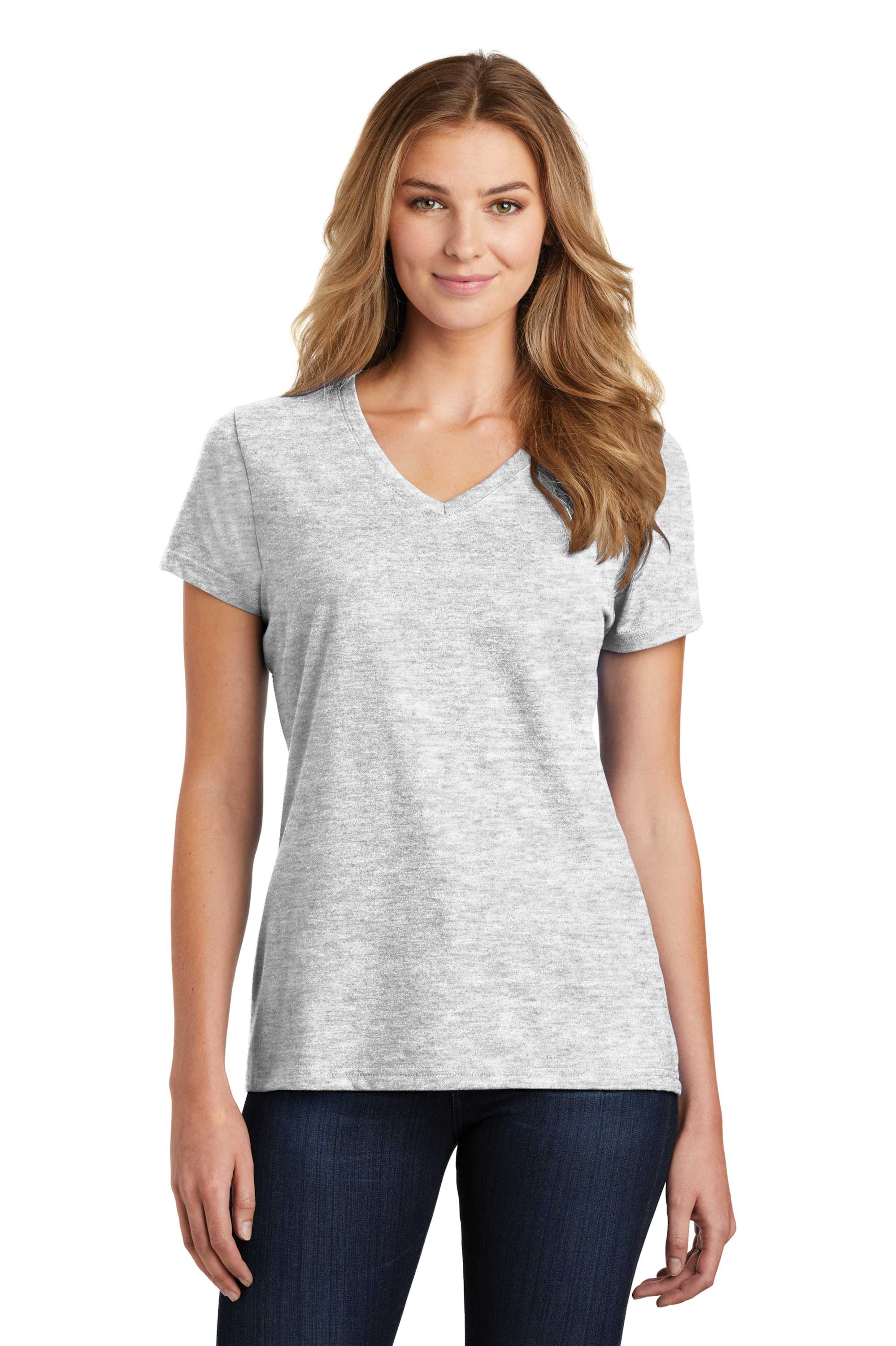Port & Company  ®  Ladies Fan Favorite  ™  Blend V-Neck Tee. LPC455V