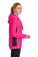 Sport-Tek ®  Ladies Sport-Wick ®  Fleece Colorblock Hooded Pullover. LST235