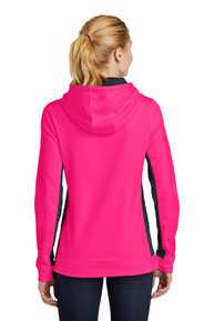 Sport-Tek ®  Ladies Sport-Wick ®  Fleece Colorblock Hooded Pullover. LST235