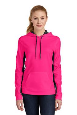 Sport-Tek ® Ladies Sport-Wick ® Fleece Colorblock Hooded Pullover. LST235 Sport-Tek ® Ladies Sport-Wick ® Fleece Colorblock Hooded Pullover. LST235