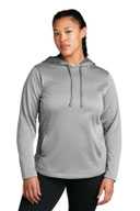 Sport-Tek  ®  Ladies PosiCharge  ®  Sport-Wick  ®  Heather Fleece Hooded Pullover. LS