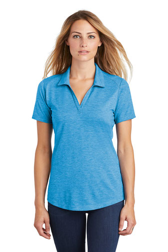 Sport-Tek  ®  Ladies PosiCharge  ®  Tri-Blend Wicking Polo. LST405