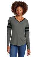Sport-Tek ®  Ladies Halftime Stripe Long Sleeve V-Neck Tee LST6043