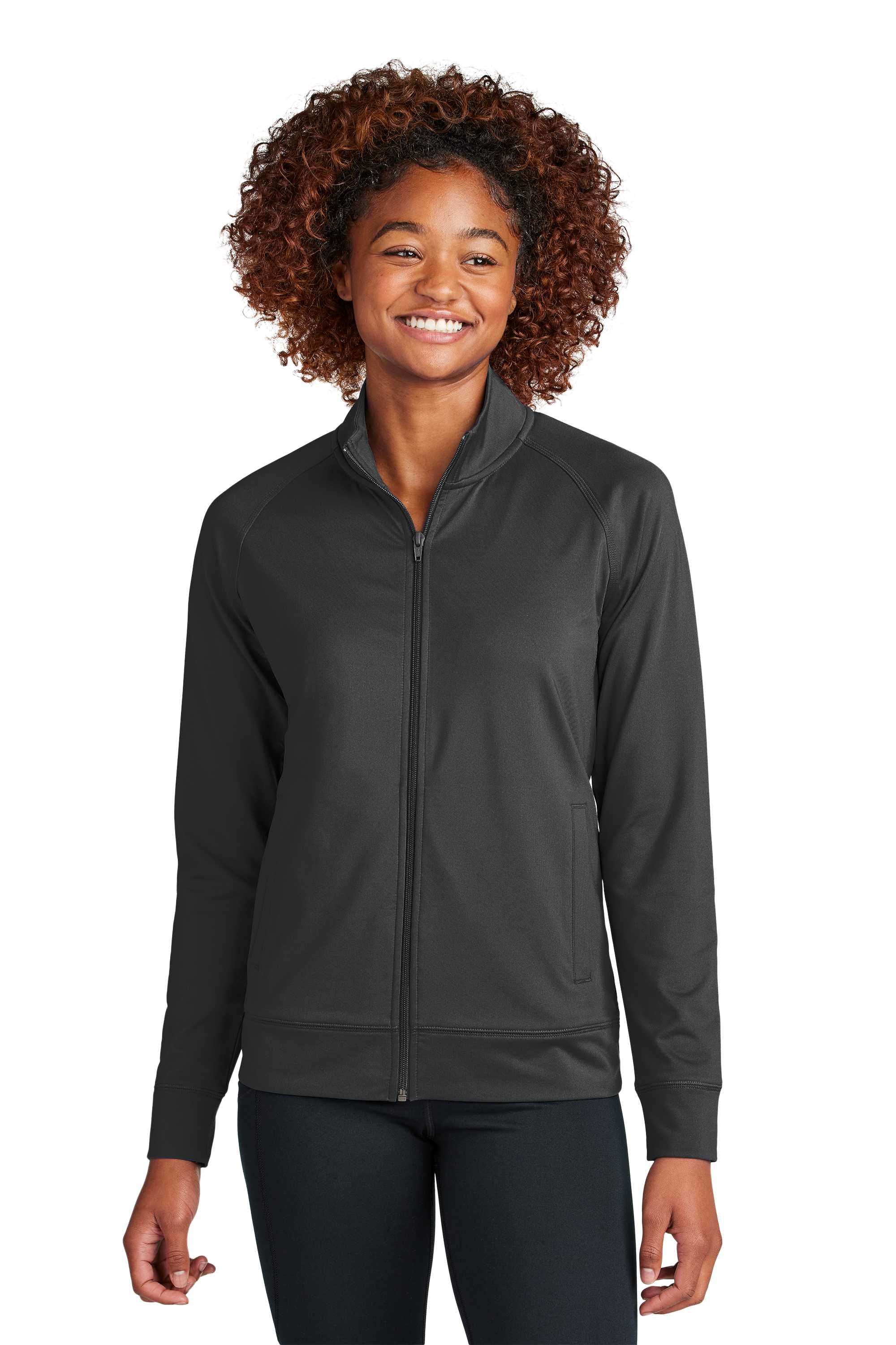 Sport-Tek ®  Ladies Sport-Wick ®  Stretch Full-Zip Cadet Jacket LST857