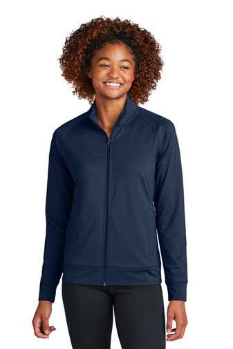 Sport-Tek ®  Ladies Sport-Wick ®  Stretch Full-Zip Cadet Jacket LST857