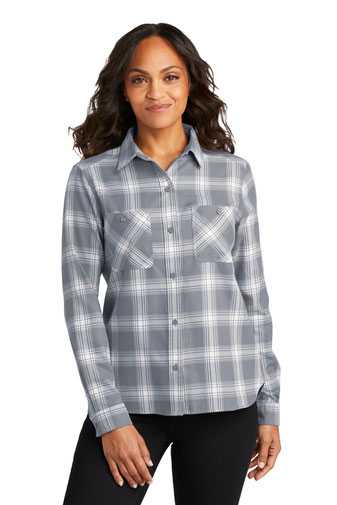 Port Authority ®  Ladies Plaid Flannel Shirt LW669