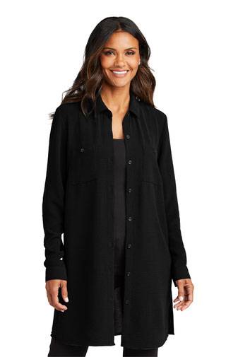 Port Authority ®  Ladies Textured Crepe Long Tunic LW715