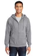 Port & Co ®  -  Essential Fleece Full-Zip Hooded Sweatshirt.  PC90ZH