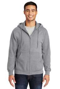 Port & Company ®  -  Essential Fleece Full-Zip Hooded Sweatshirt.  PC90ZH