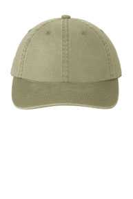 Port Authority  Garment-Washed Cap.  PWU