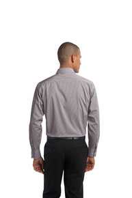 DISCONTINUED  Port Authority Fine Stripe Stretch Poplin Shirt. S647