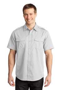 DISCONTINUED  Port Authority Stain-Release Short Sleeve Twill Shirt. S648