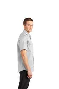 DISCONTINUED  Port Authority Stain-Release Short Sleeve Twill Shirt. S648