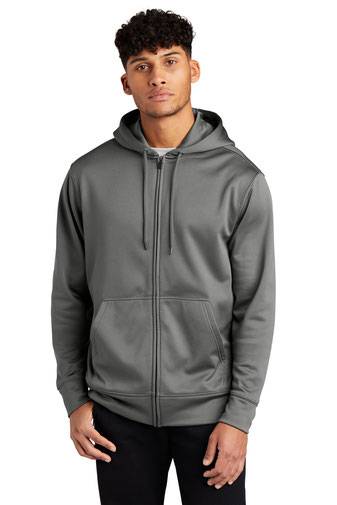 Sport-Tek ®  Sport-Wick ®  Fleece Full-Zip Hooded Jacket.  ST238