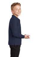 Port Authority Youth Long Sleeve Silk Touch™ Polo.  Y500LS