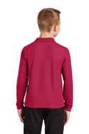 Port Authority Youth Long Sleeve Silk Touch™ Polo.  Y500LS