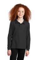 Port Authority Youth Long Sleeve Silk Touch™ Polo.  Y500LS