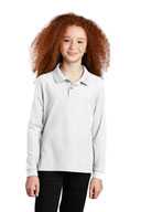 Port Authority Youth Long Sleeve Silk Touch™ Polo.  Y500LS