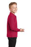 Port Authority Youth Long Sleeve Silk Touch™ Polo.  Y500LS