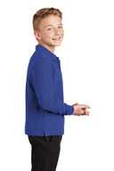 Port Authority Youth Long Sleeve Silk Touch™ Polo.  Y500LS