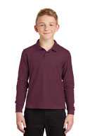 Port Authority Youth Long Sleeve Silk Touch™ Polo.  Y500LS
