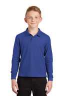 Port Authority Youth Long Sleeve Silk Touch™ Polo.  Y500LS