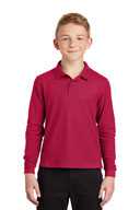 Port Authority Youth Long Sleeve Silk Touch™ Polo.  Y500LS